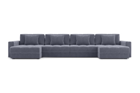 Диван п-образный тик-так Монарх М2О2 темно-серый