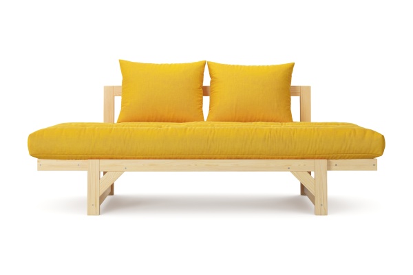 Диван кушетка Амбер желтый