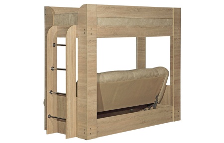 Диван-Кровать Fashion Двухъярусная с Матрасом/Разные Цвета Ш-2090 х  Г-860- х 1730 мм