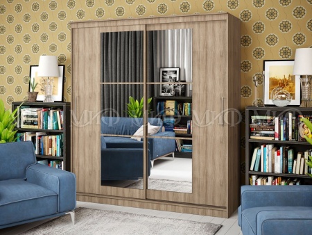 Шкаф-Купе Элвис-3 (Ш-1500/1700/2000 × В-2200 х Г-650 мм)/Разные Цвета
