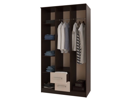 Шкаф 3-х Створчатый Фиджи (Ш-1200 х В-2016 х Г-520 мм)/Разные Цвета