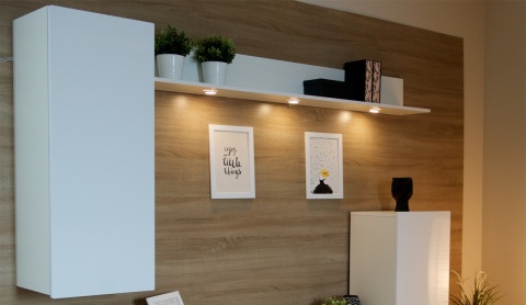 Стенка Лара Белый Глянец 