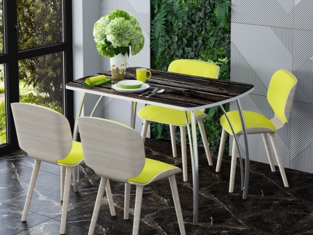 Стол Обеденный Бочонок Фотопечать (Ш-1100 х Г-700 х В-760 мм)/Разные Цвета